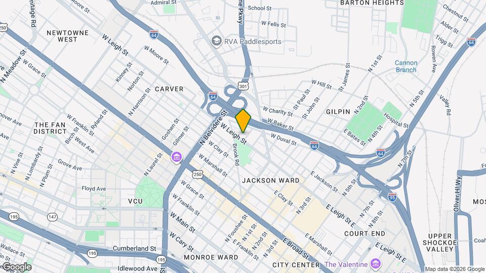 304 W Leigh St Map and Location Details