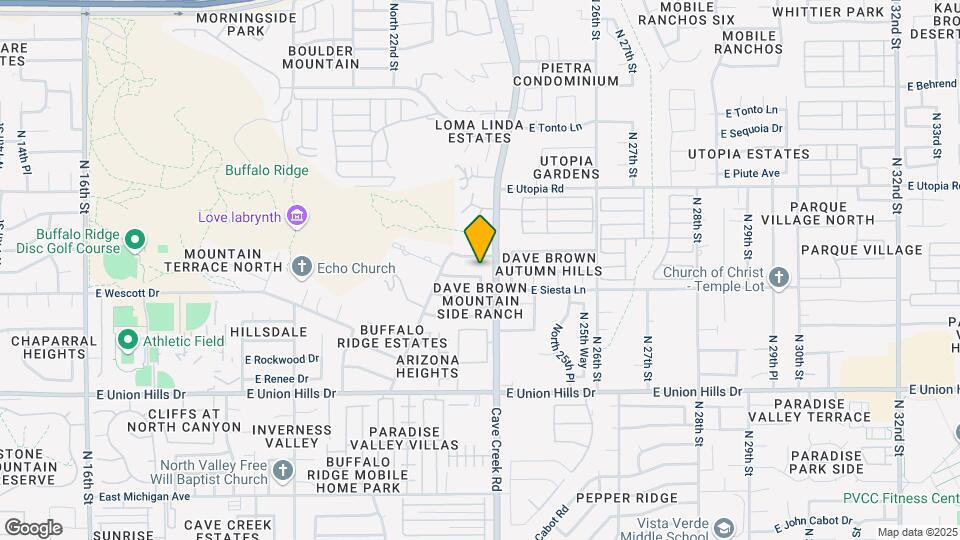 2312 E Wescott Dr Mapa y Detalles de la Ubicación