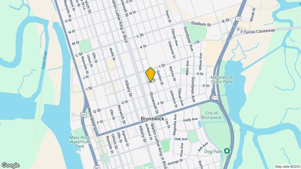 1722 Stonewall St Map and Location Details