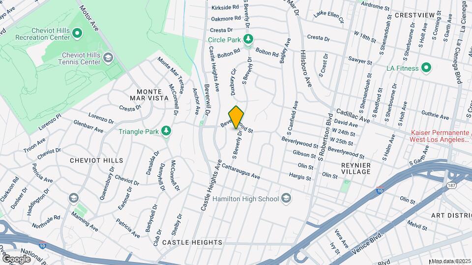 2617 S Beverly Dr Map and Location Details