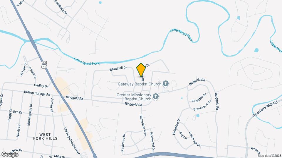 341 Brook Mead Dr Map and Location Details
