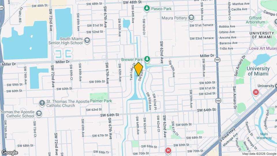 5920 SW 63rd Ct Map and Location Details