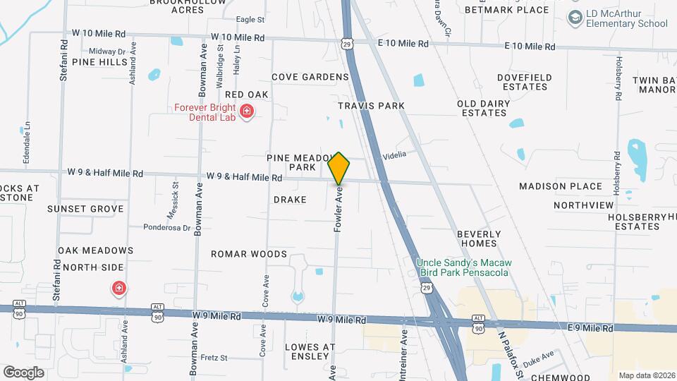 9867 Fowler Ave Map and Location Details