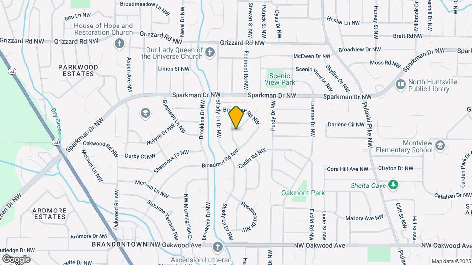 2206 Glen Iris Rd NW Map and Location Details