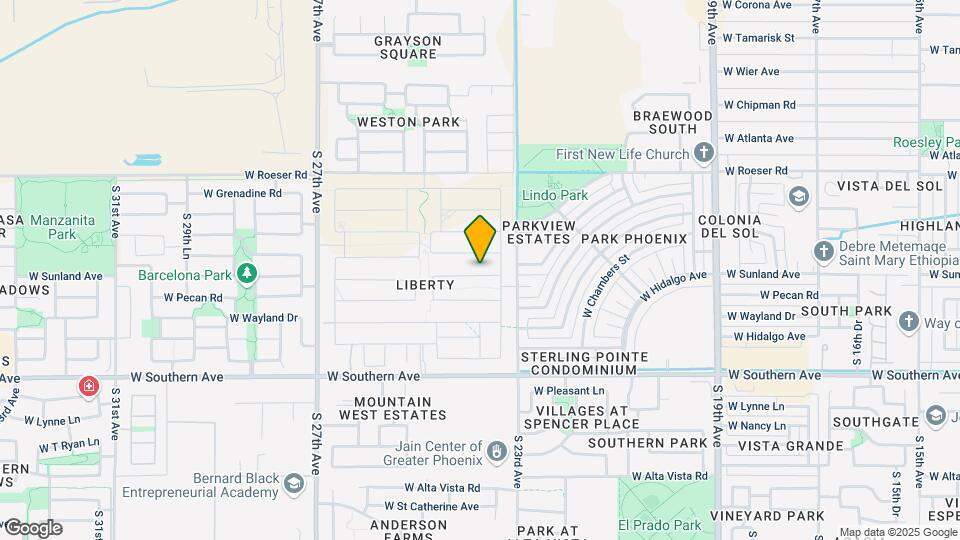 2340 W Sunland Ave Mapa y Detalles de la Ubicación