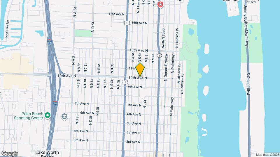 930 N K St Map and Location Details