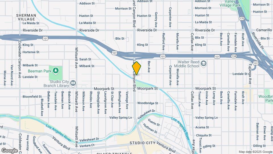 4446 Laurel Canyon Blvd Map and Location Details