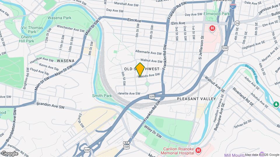 422 Woods Ave SW, Unit A Mapa y Detalles de la Ubicación