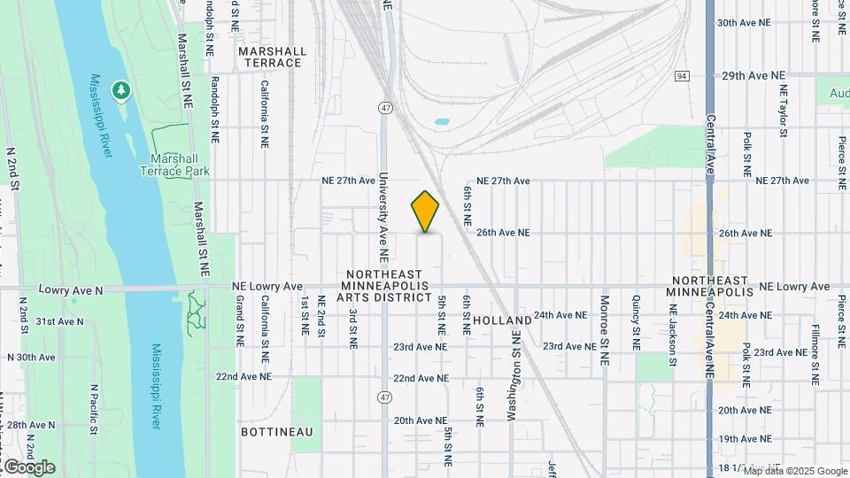 2549 4th St NE, Unit B Map and Location Details