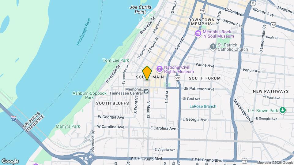 515 S Main St, Unit Woodard Properties Map and Location Details