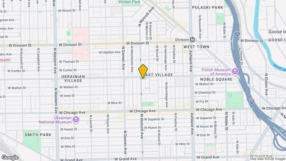 949 N Wolcott Ave, Unit 949 N Wolcott Map and Location Details