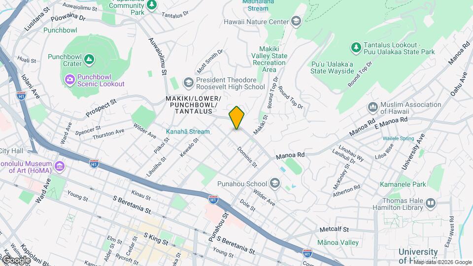 1821 Ke’eaumoku St Map and Location Details