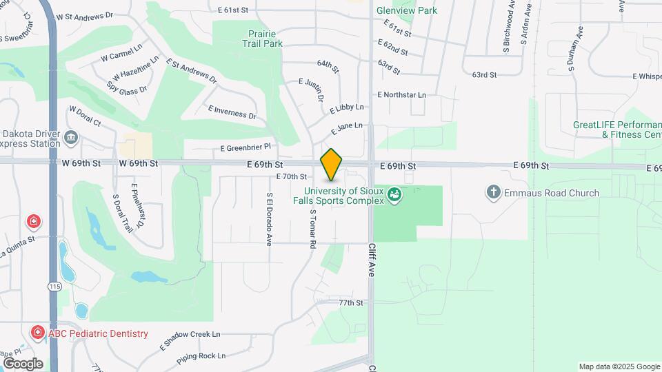 1010 E Sunrise Pl Map and Location Details