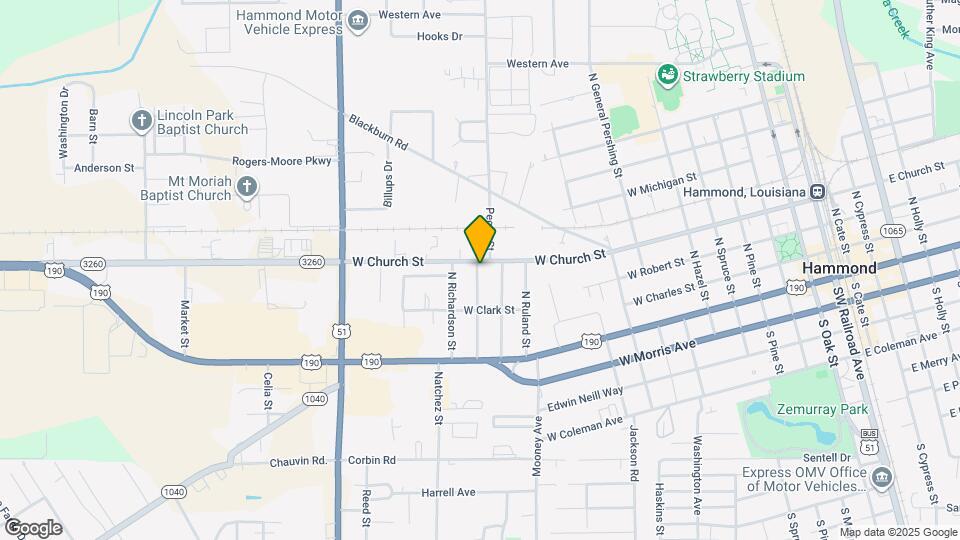 1409 W Church St Map and Location Details