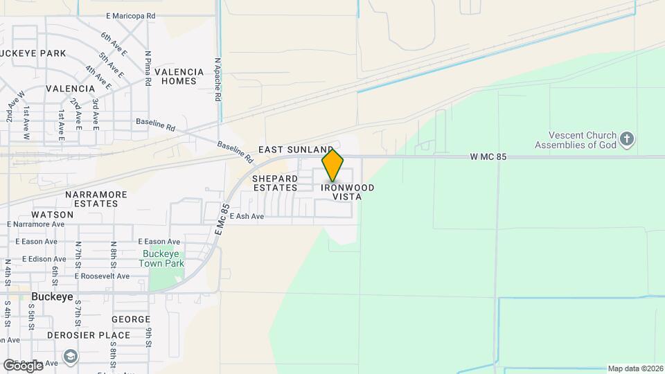 1623 E Silverbirch Ave Mapa y Detalles de la Ubicación