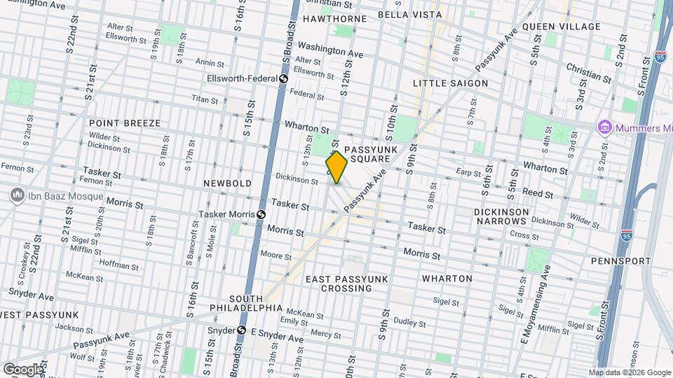 1130 Dickinson St, Unit 1 Map and Location Details