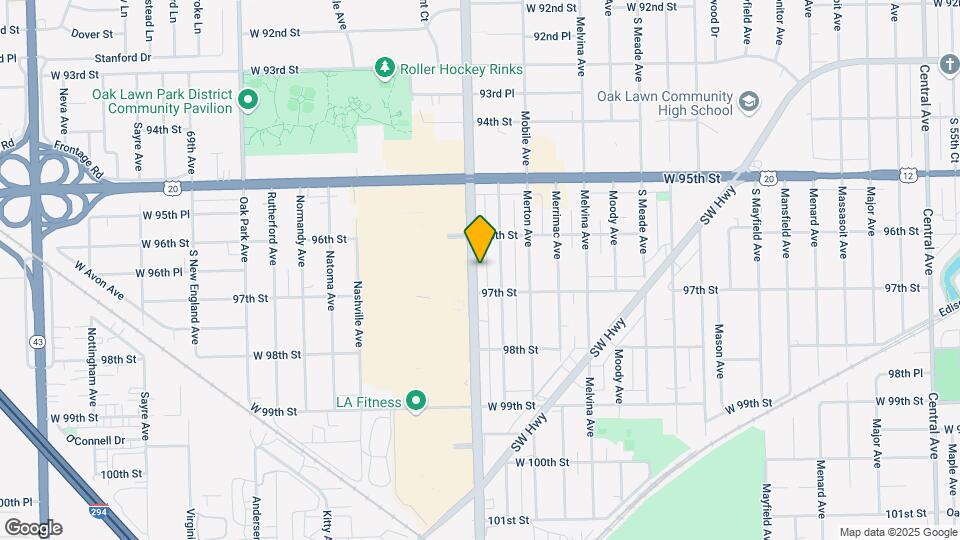 9625-9633 Ridgeland Ave Mapa y Detalles de la Ubicación