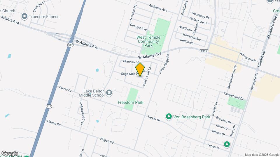 8411 Sunset Canyon Dr Mapa y Detalles de la Ubicación