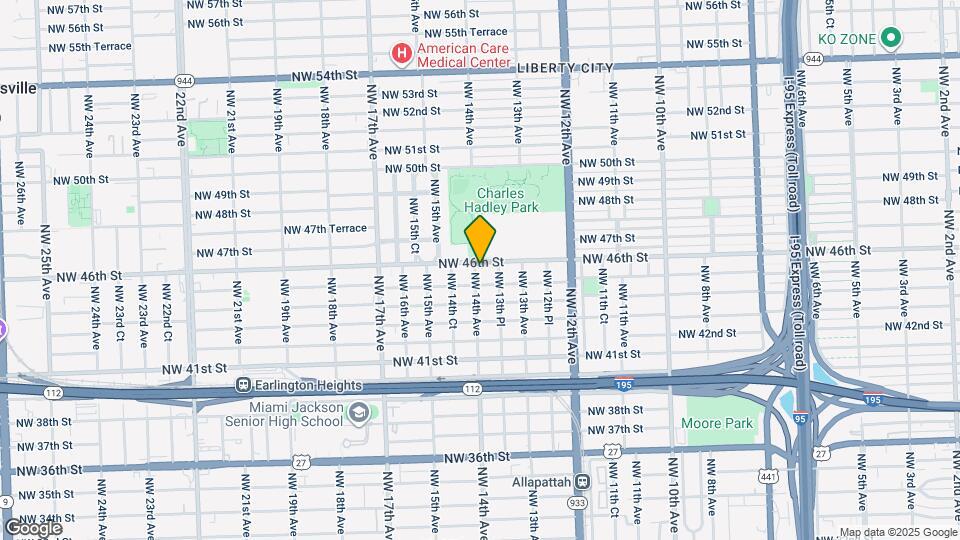 4555 NW 14th Ave Map and Location Details