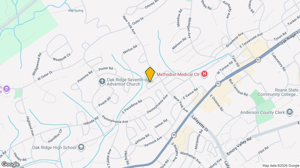 107 W Newcomb Rd Map and Location Details