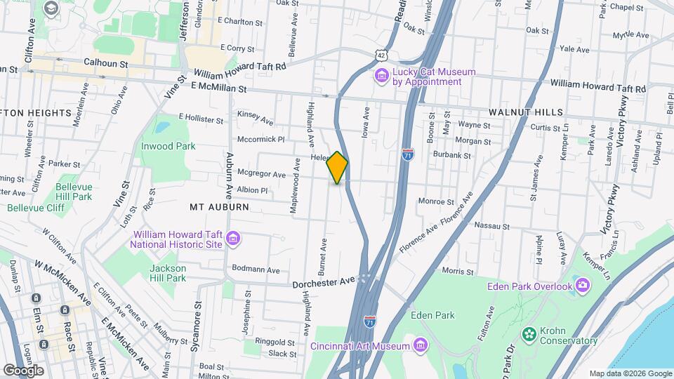 2249 Mcgregor Pl Map and Location Details