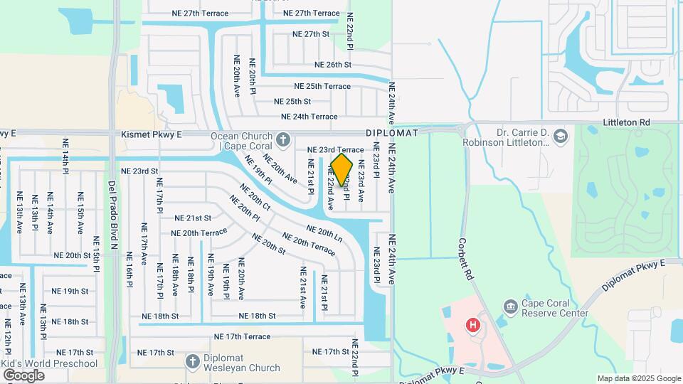 2118 NE 22nd Pl Map and Location Details