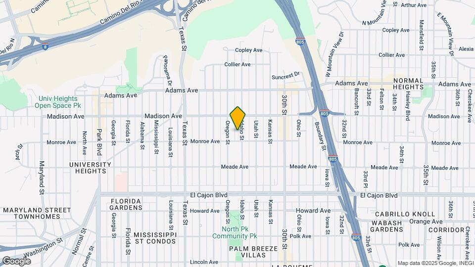 4530 Idaho St Map and Location Details