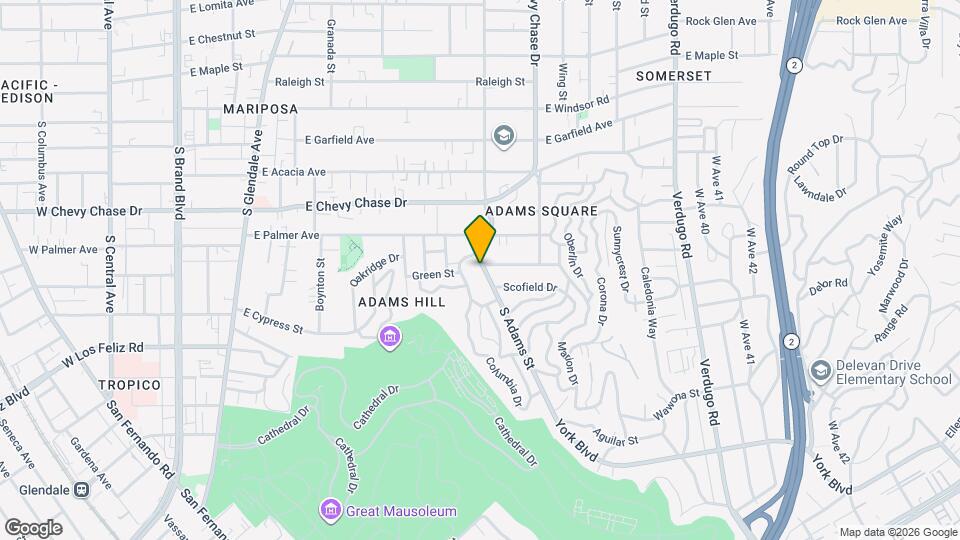 1235 S Adams St Map and Location Details