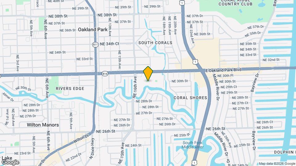 3010 NE 16th Ave Map and Location Details