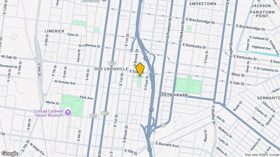 218 E Oak St Map and Location Details