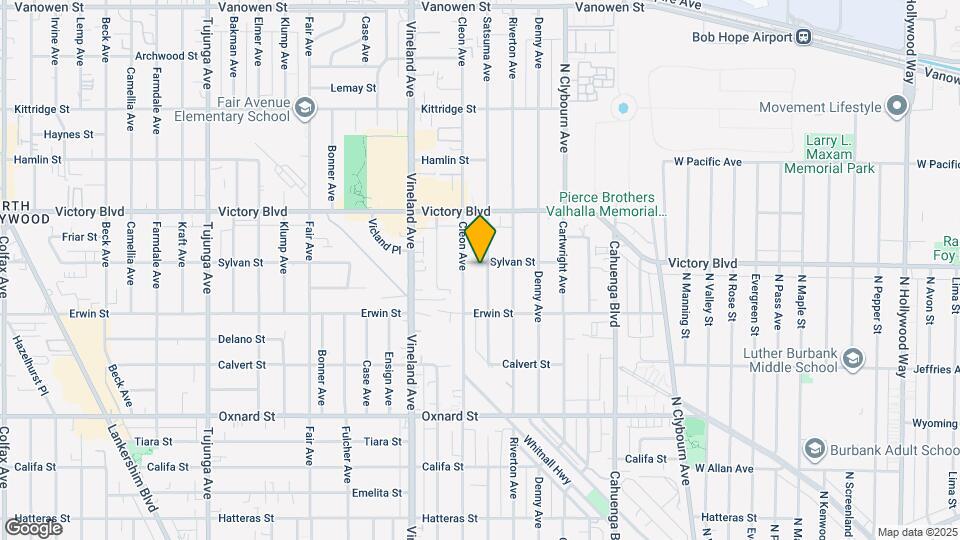 6255 Satsuma Ave Map and Location Details