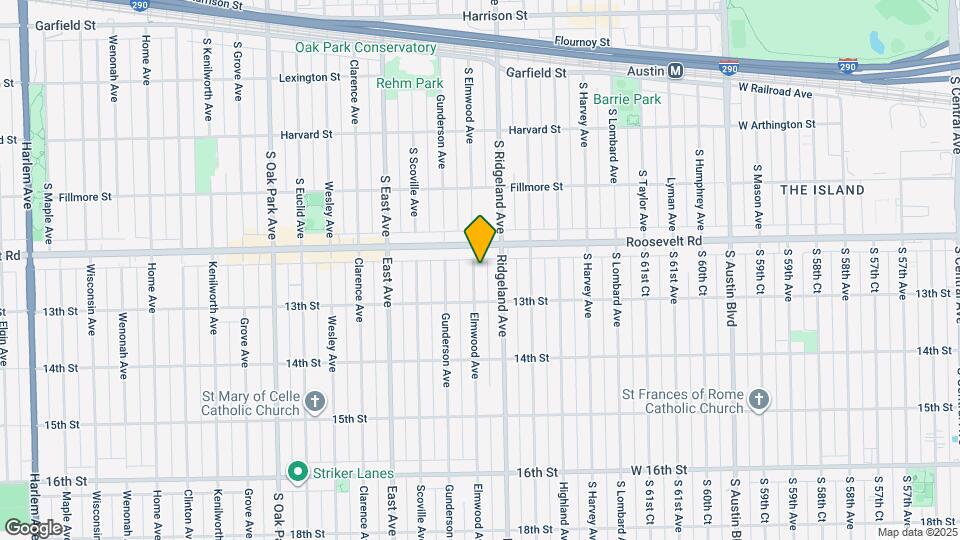 1223 S Elmwood Ave Map and Location Details