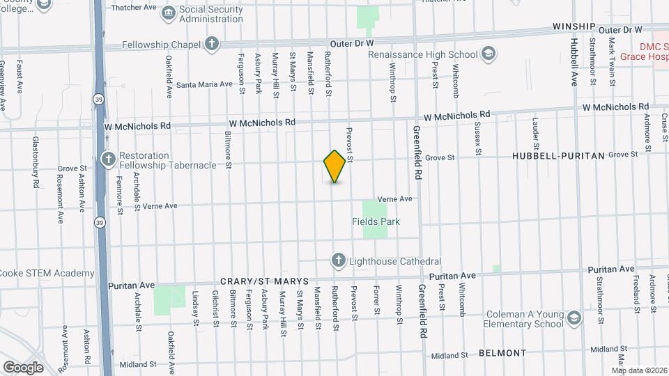 16724 Rutherford St Map and Location Details