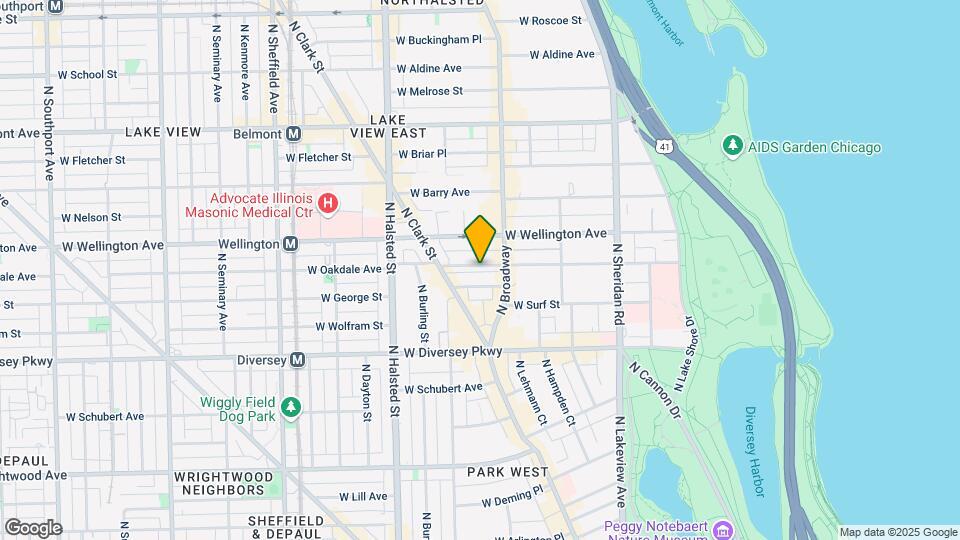 625 W Oakdale Ave, Unit 3 Map and Location Details