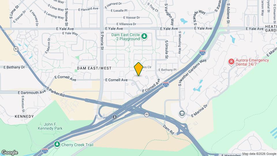 2934 S Revere St Map and Location Details