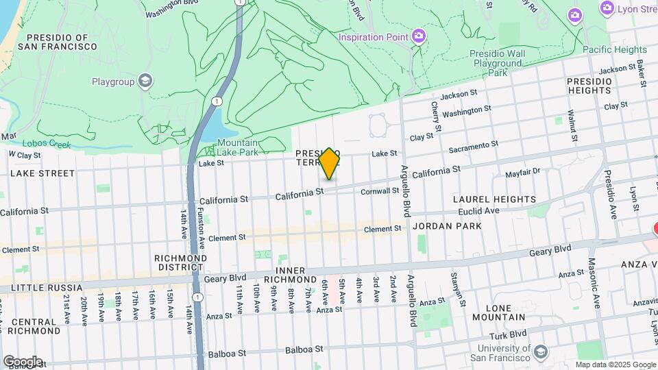 4320 California St Map and Location Details