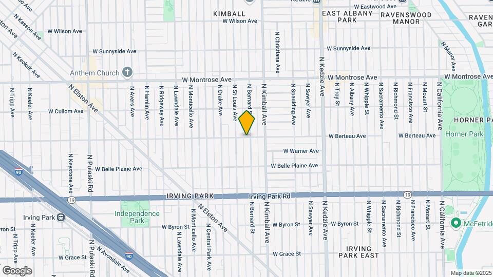3435 W Berteau Ave Unit 3C Map and Location Details