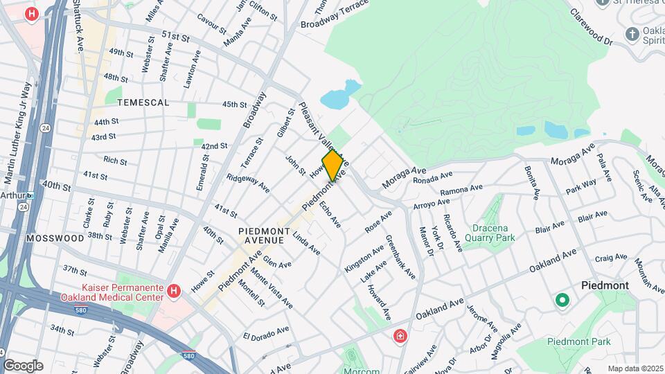 4330 Piedmont Ave Map and Location Details