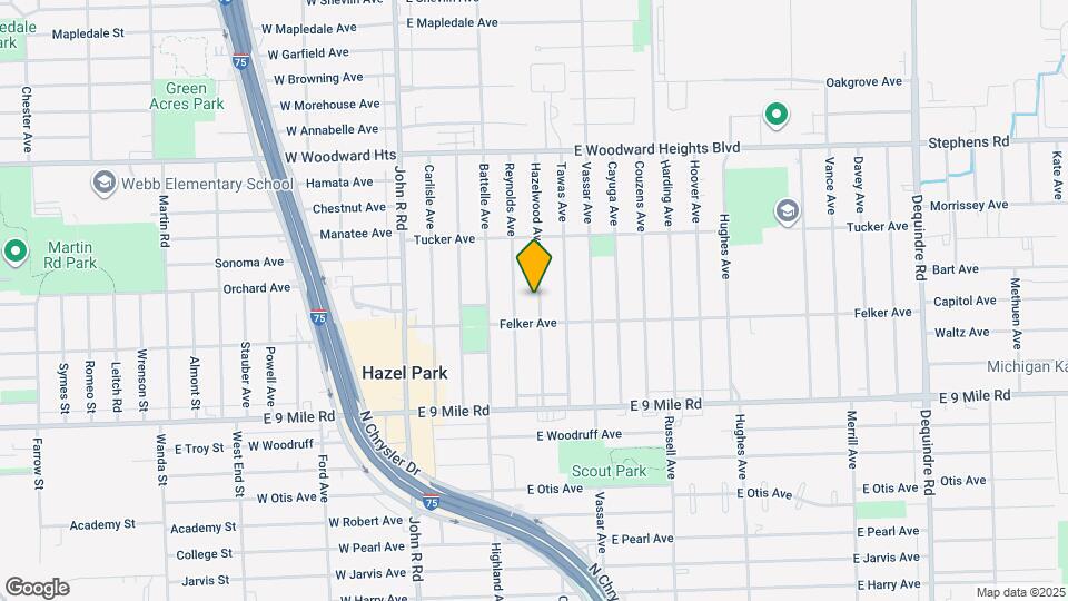 23345 Hazelwood Ave Map and Location Details