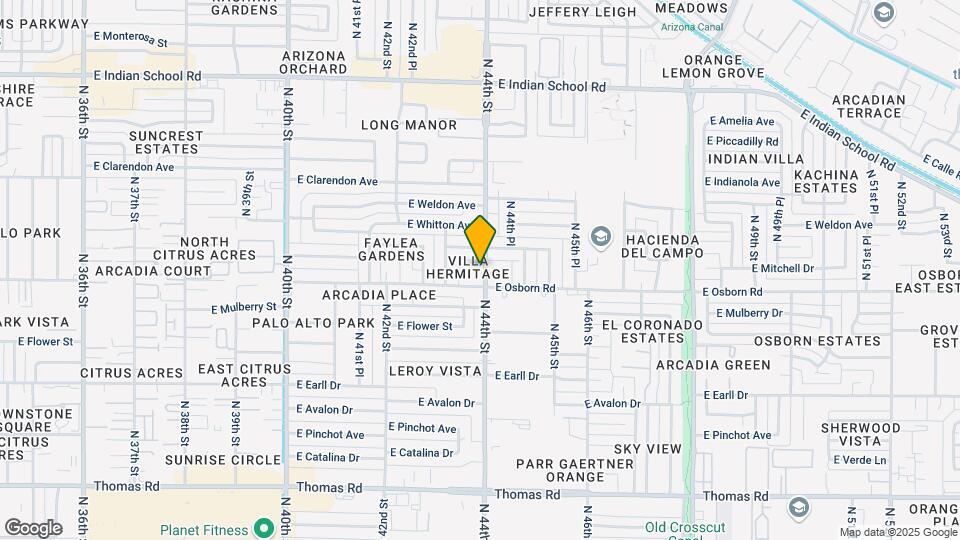3416 N 44th St Mapa y Detalles de la Ubicación