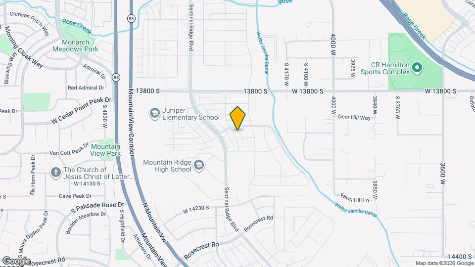 13959 S Champlin Peak Dr Map and Location Details