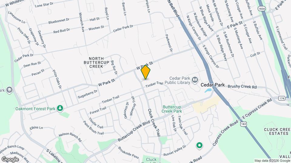 610 Palo Alto Ln Map and Location Details
