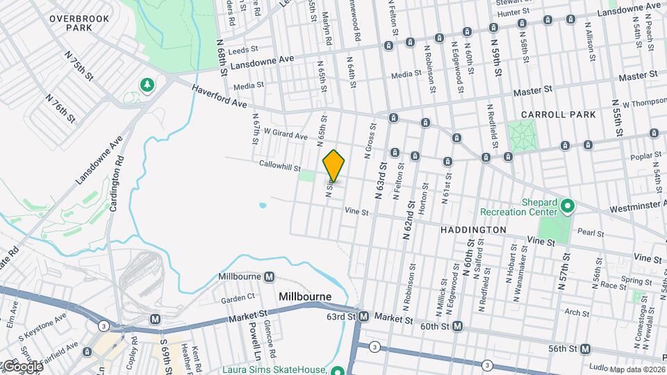 6424 Carlton St Map and Location Details