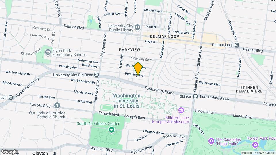 6634 Pershing Ave. Map and Location Details