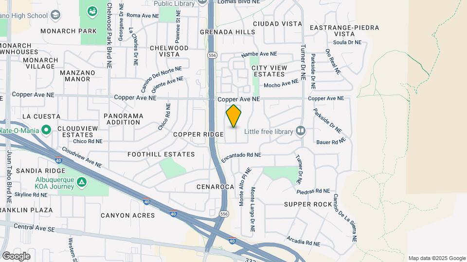 617 Monte Alto Dr NE Map and Location Details