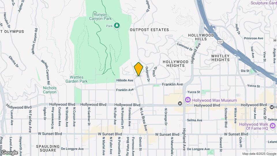 7100 Hillside Ave Map and Location Details