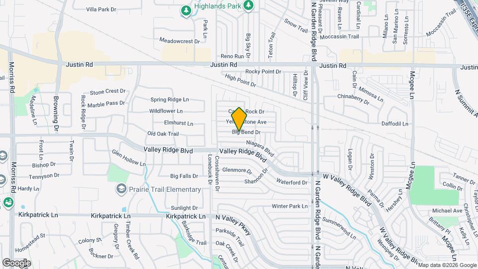 1664 Big Bend Dr Map and Location Details