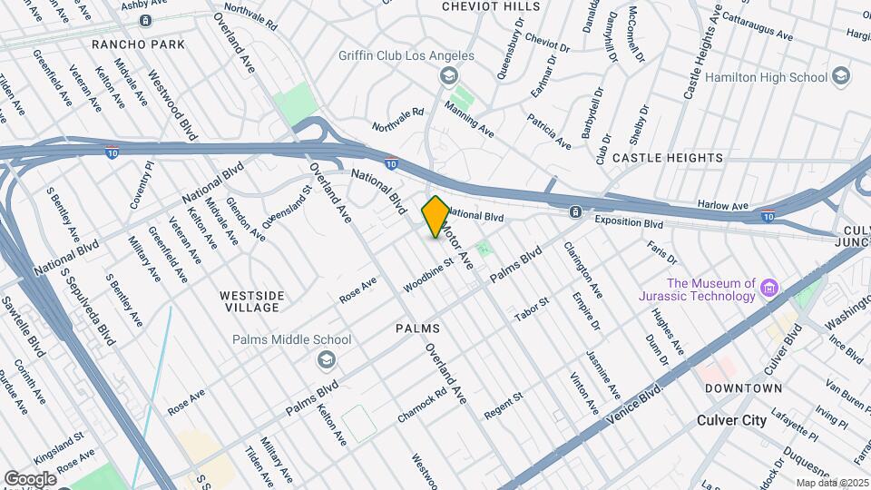 3338 Mentone Ave Mapa y Detalles de la Ubicación