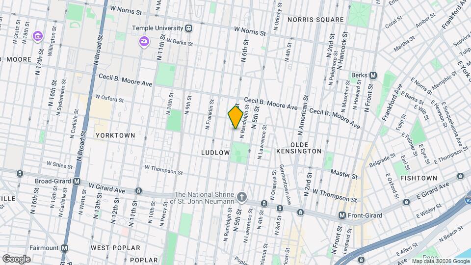1525 N 6th St, Unit 4 Mapa y Detalles de la Ubicación
