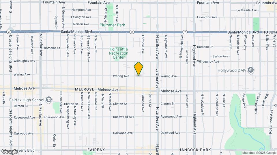 7216 Waring Ave Mapa y Detalles de la Ubicación